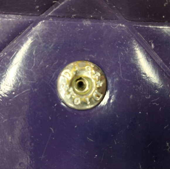 Authentic Christian Dior Lady Dior Bifold Patent Leather Wallet in Purple 💜 - Picture 15 of 16